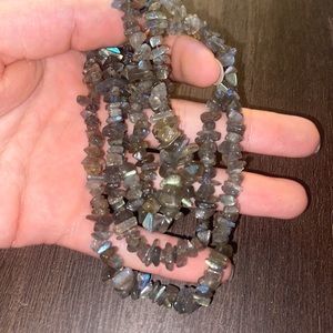 Long Labradorite necklace